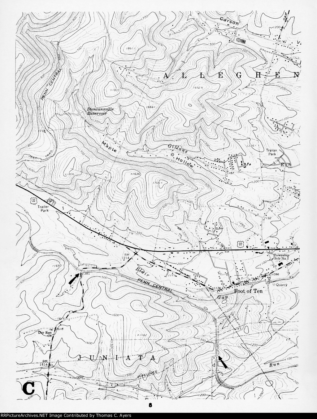 "Rail Guide To The Horseshoe Curve," Page 8, 1976